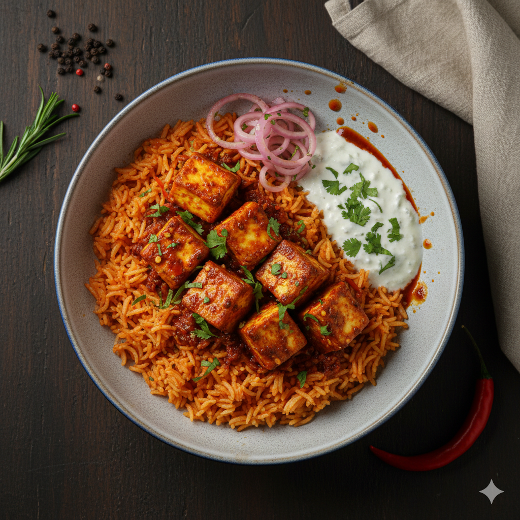Peri Peri Paneer Rice Bowl