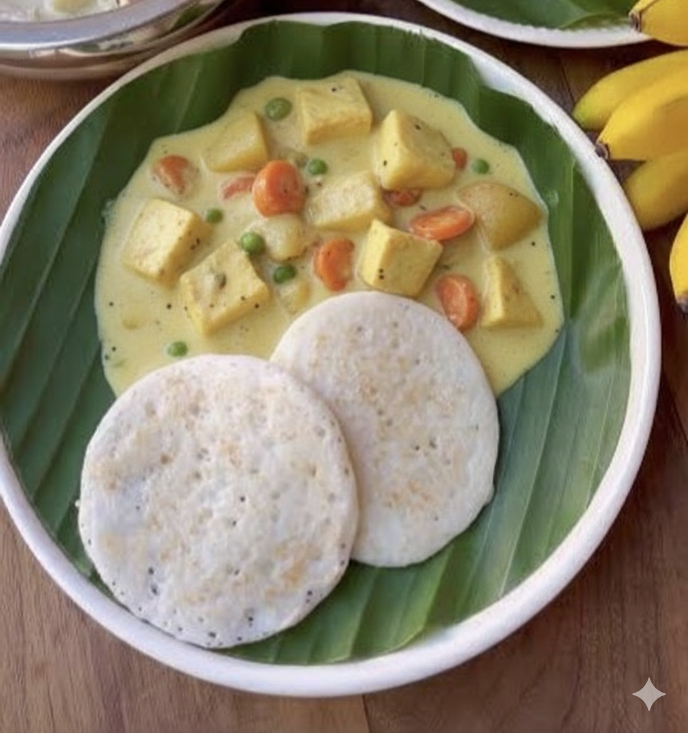 Kal appam and veg stew